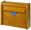 Holzbriefkasten modern