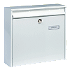 Stahl-Briefkasten Weiß