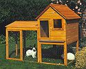 Kaninchenstall Holz Hasenstall mit Freilaufgehege