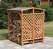Holz Kaminholzgartenschrank