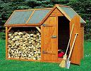 Gartenschrank mit Kaminholzverschlag