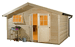 Blockbohlenhaus Gartenhaus 28 mm Blockbohlen-Holzgartenhaus Blockbohlenh�user Gartenh�user