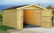 Holzgarage Blockbohlen Holzgaragen Blockbohlengarage