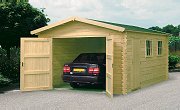 Holzgarage Blockbohlen Holzgaragen Blockbohlengarage