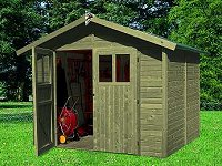 Ger�tehaus aus Holz und Garten Ger�te Haus
