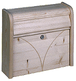 Holzbriefkasten und Briefkasten aus Holz